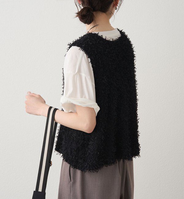  「リボンヤーンビスチェ」|ニット・セーター|