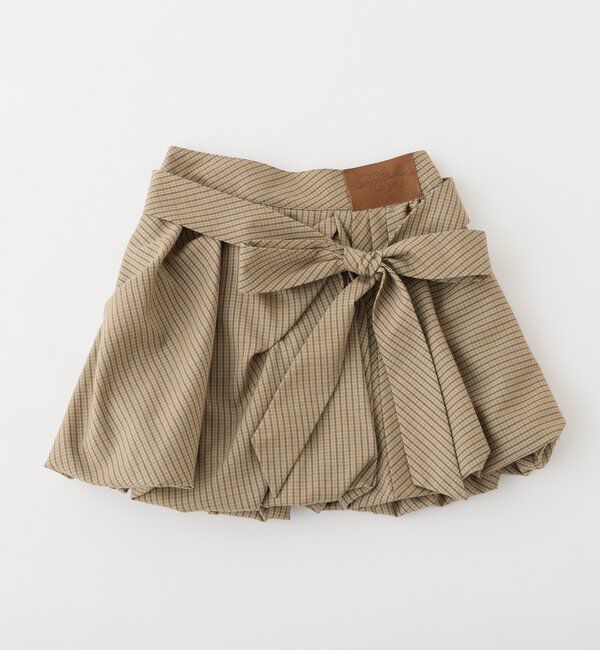  「【サイズ展開あり】バルーンミニスカート／パッチつき」|スカート|