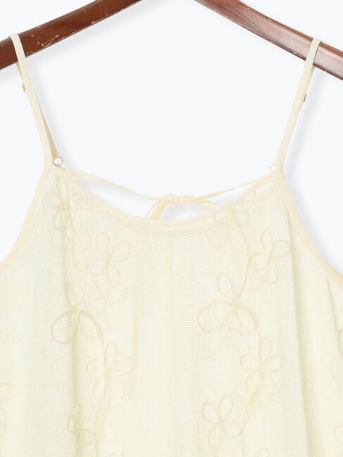 Te chichi TERRASSE「メッシュフラワーコードキャミワンピース《2025spring catalog item》」|ワンピース|