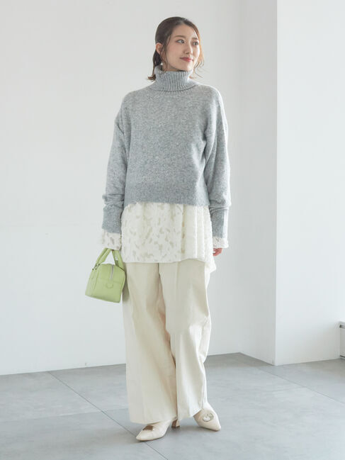 Te chichi「【宮本茉由着用】前後2WAYネックデザインプルオーバー」|ニット・セーター|