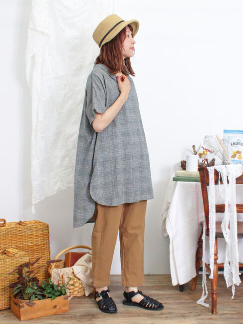 Samansa Mos2「【Lサイズ WEB限定】【クールコットン】柄アソートテーパードパンツ」|その他|