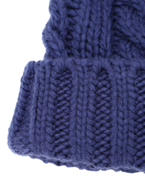 Samansa Mos2 Lagom「配色ポンポンニット帽」|その他|