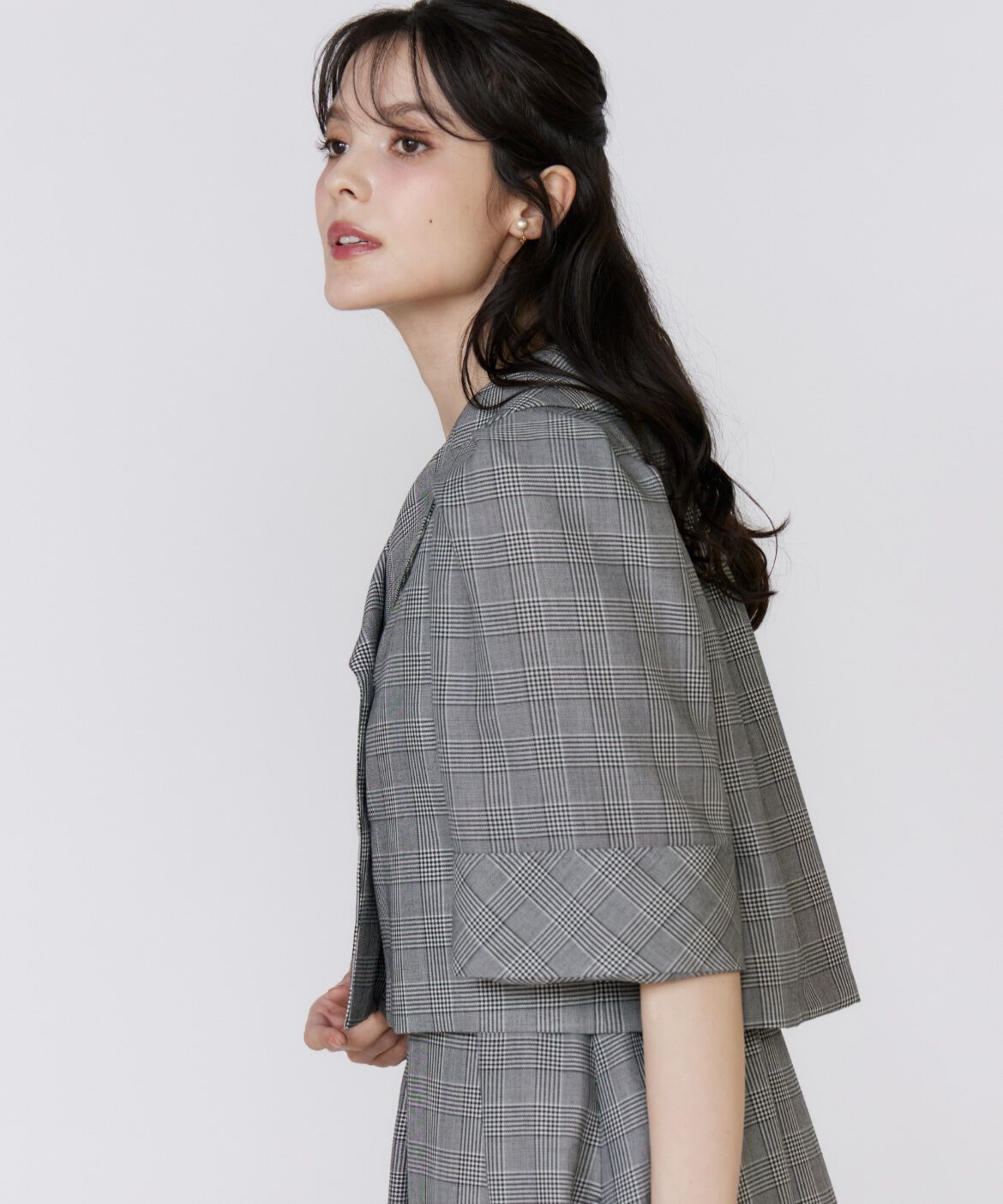 Maglie le cassetto「グレンチェックミニマムジャケット」|その他|