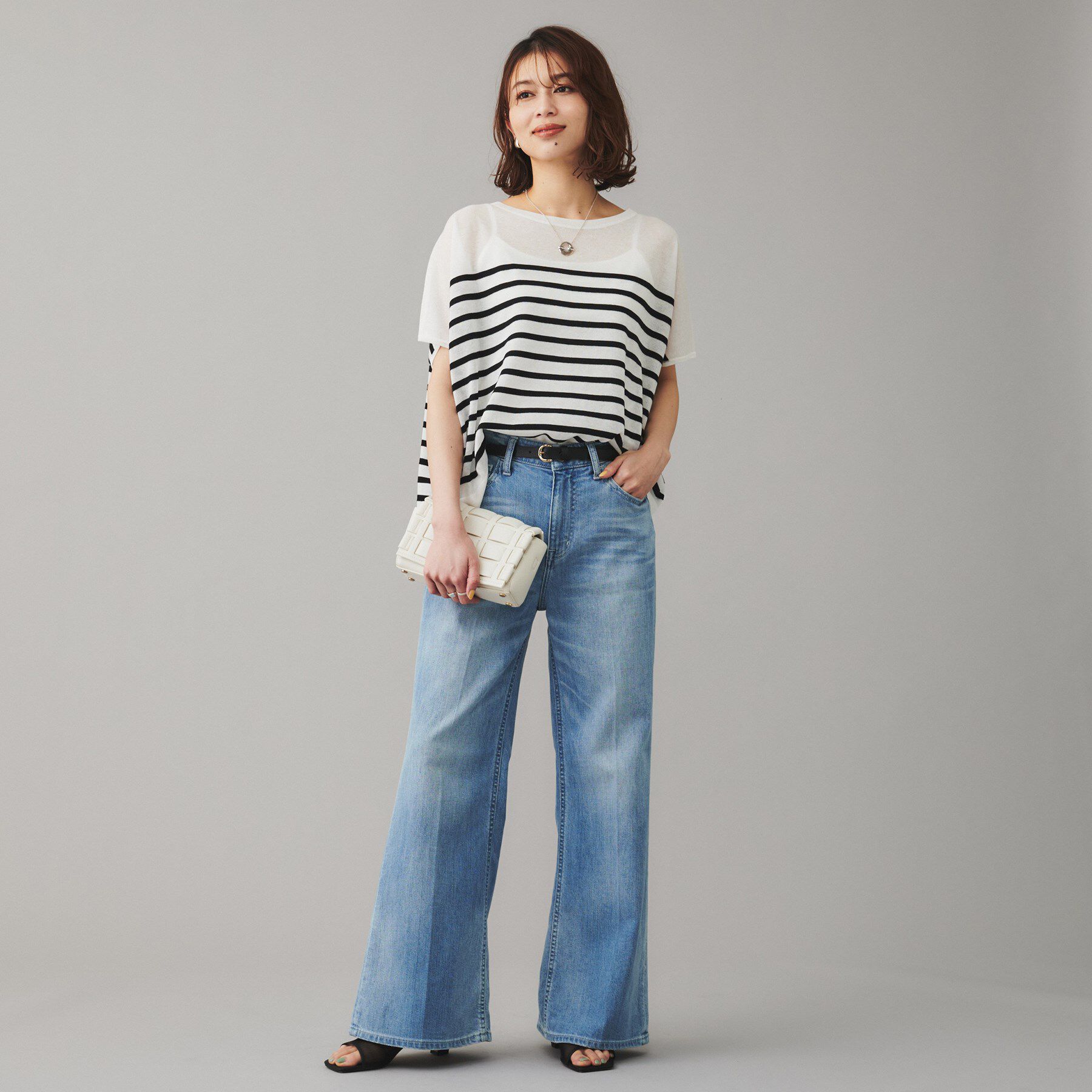 UNTITLED「【TRADITIONAL WEATHERWEAR】LYNE KNIT SHEERプルオーバー」|Tシャツ・カットソー|