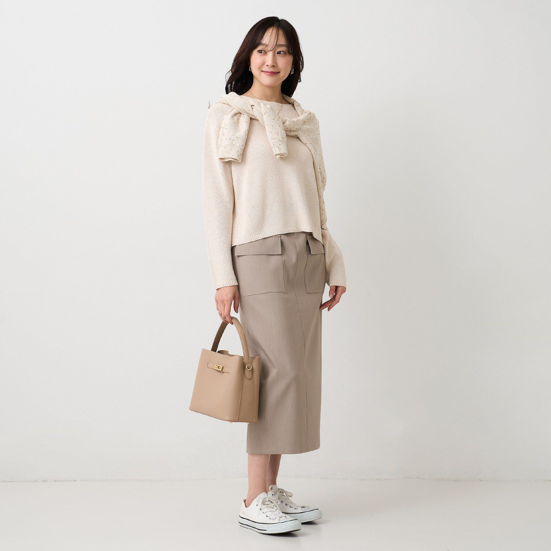 UNTITLED「【洗える/光沢感】ファンシーヤーンニット」|ニット・セーター|