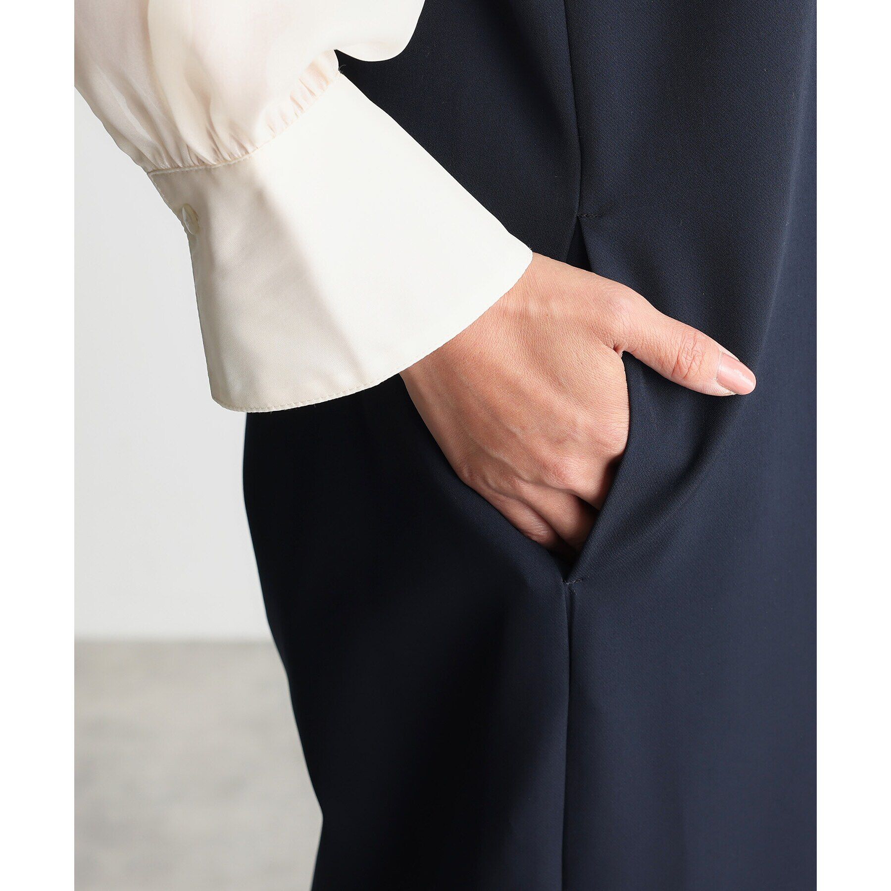 THE SHOP TK「【汚れ防止/シワになりにくい/セレモニー/通勤】ダブルクロスサロペット/洗える/サスティナブル」|オールインワン|