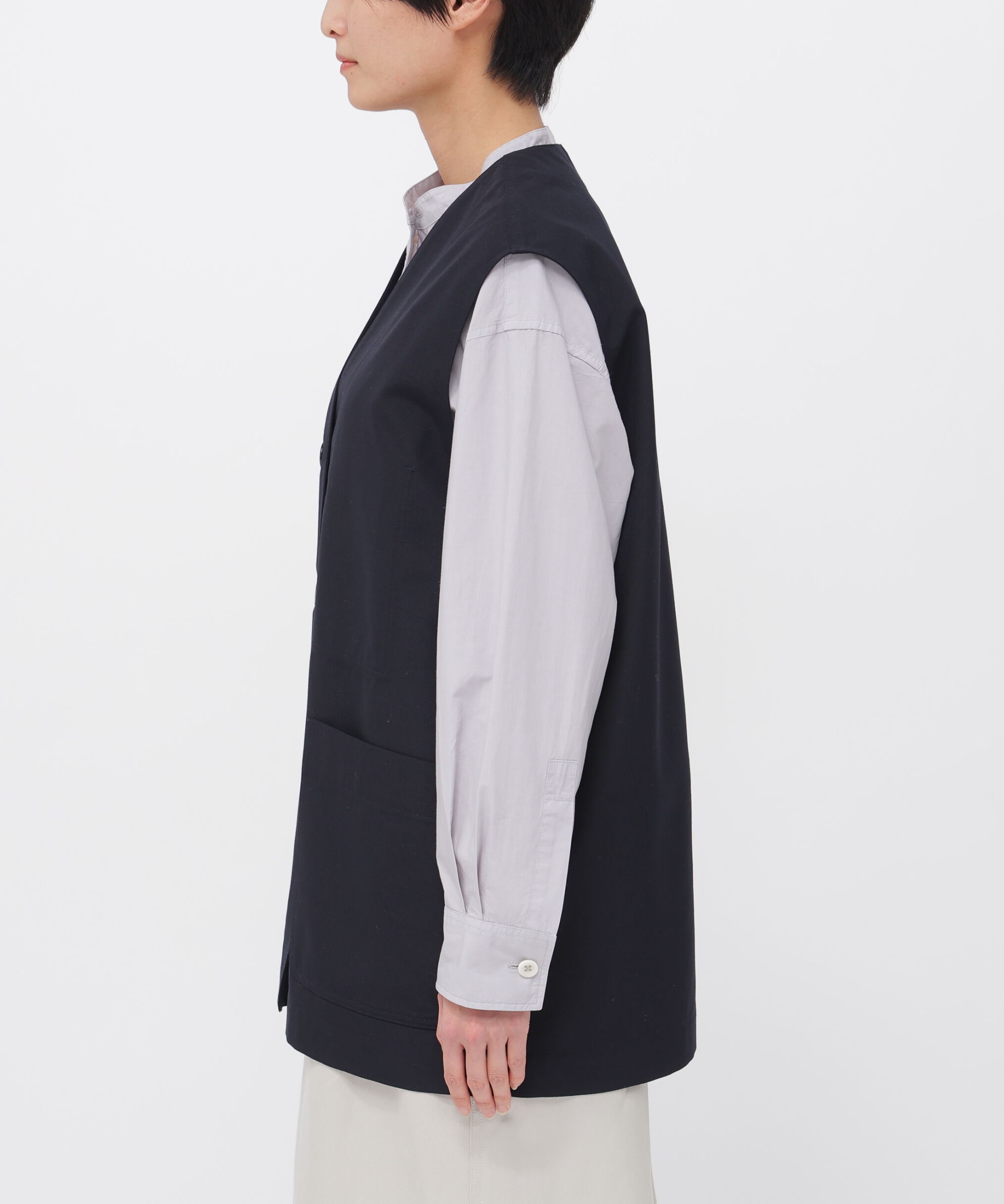 MHL.「UNIFORM WOOL POLYESTER BLOUSON」|ブルゾン・スタジャン|