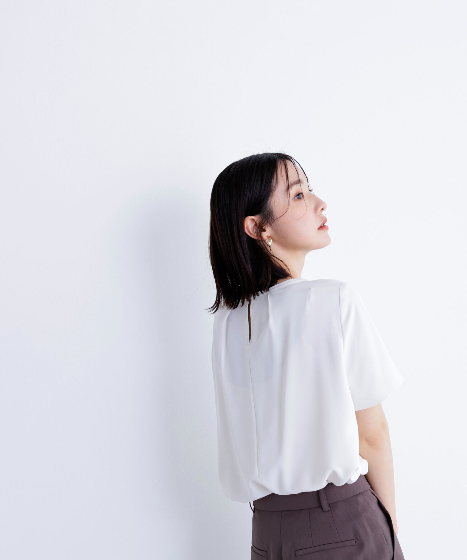  「シフォンラインTブラウス」|シャツ・ブラウス|