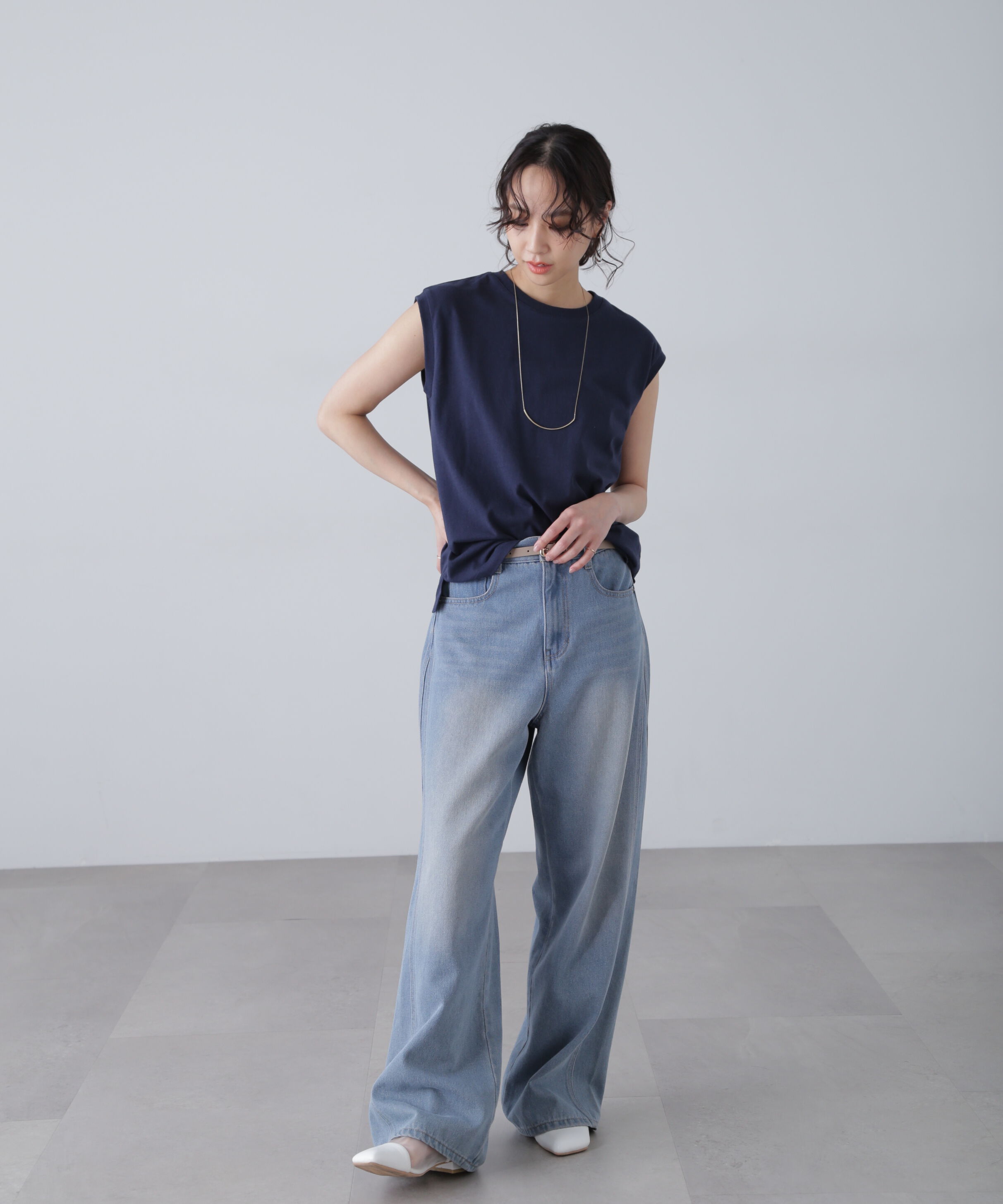  「USAコットンフレンチスリーブTシャツ」|Tシャツ・カットソー|