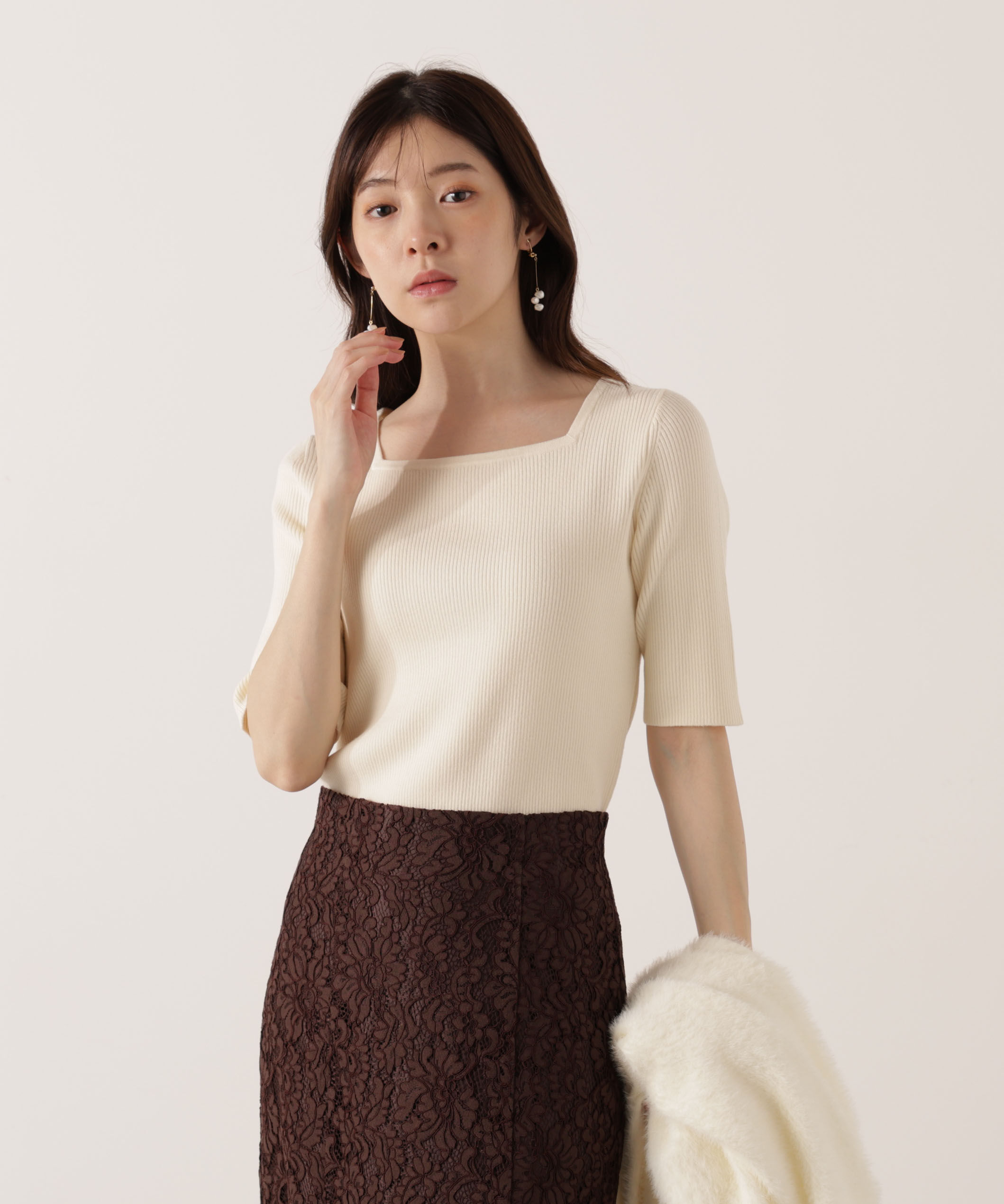 PROPORTION BODY DRESSING「シャギーカーデアンサンブル 25AW」|ニット・セーター|