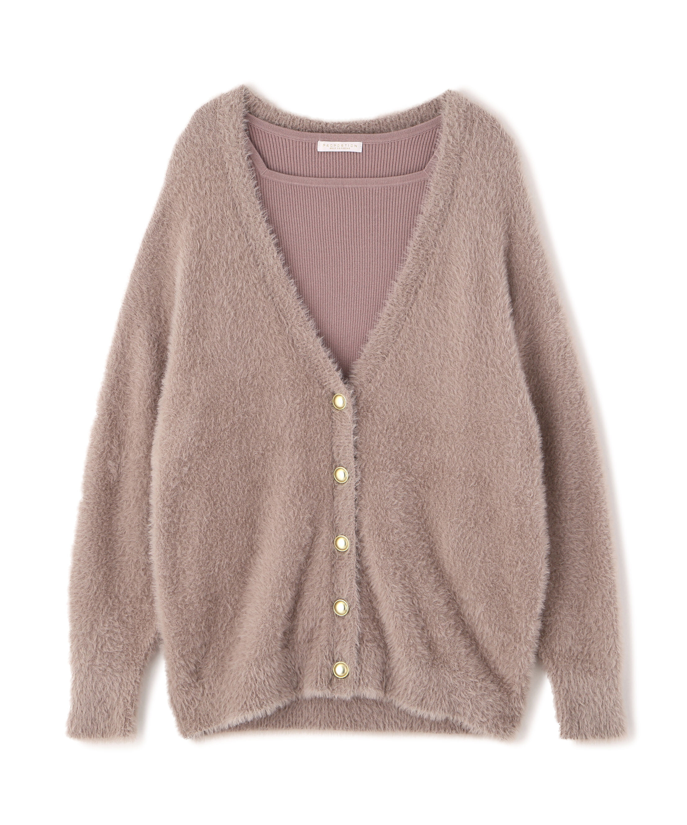 PROPORTION BODY DRESSING「シャギーカーデアンサンブル 25AW」|ニット・セーター|