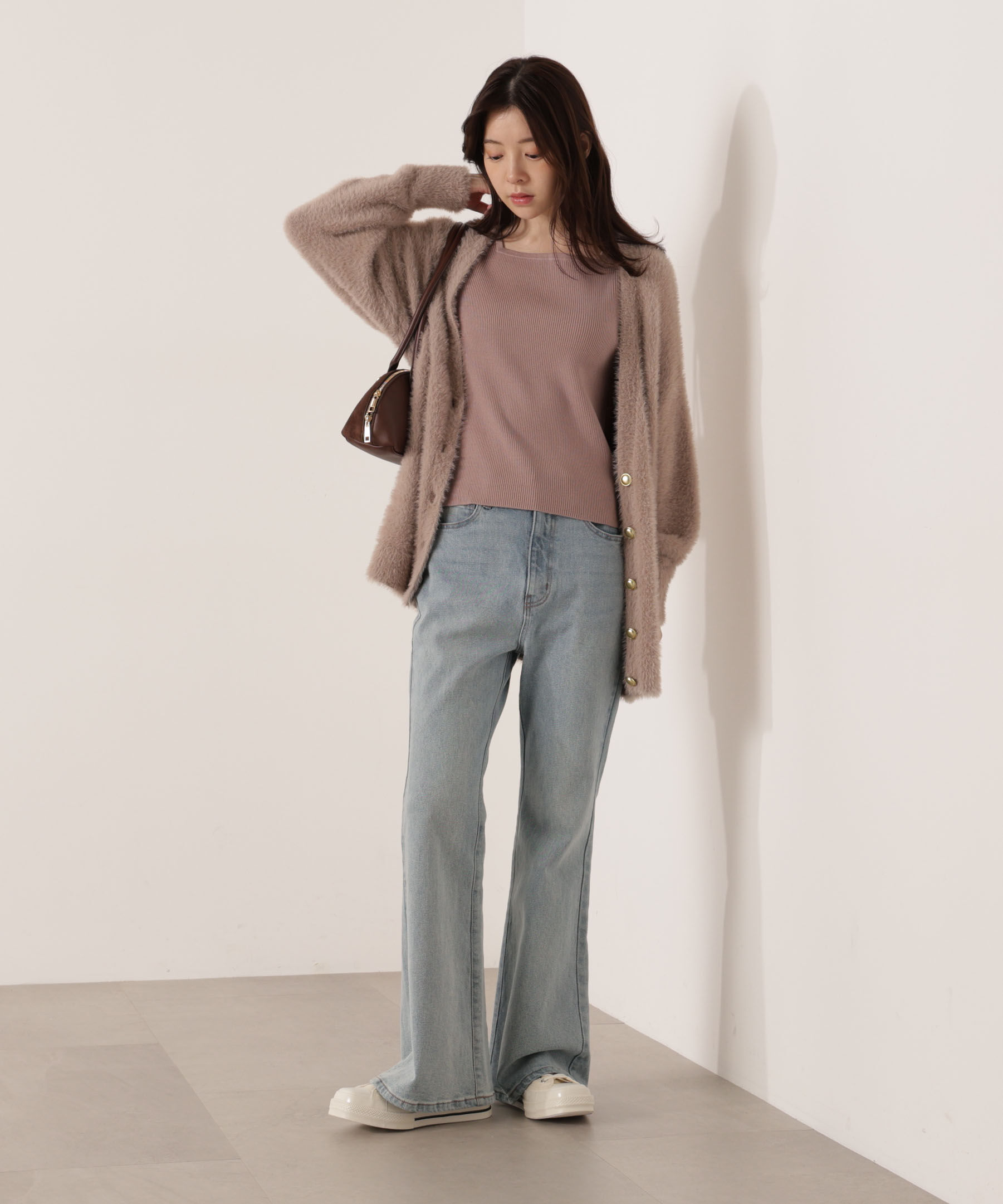 PROPORTION BODY DRESSING「シャギーカーデアンサンブル 25AW」|ニット・セーター|