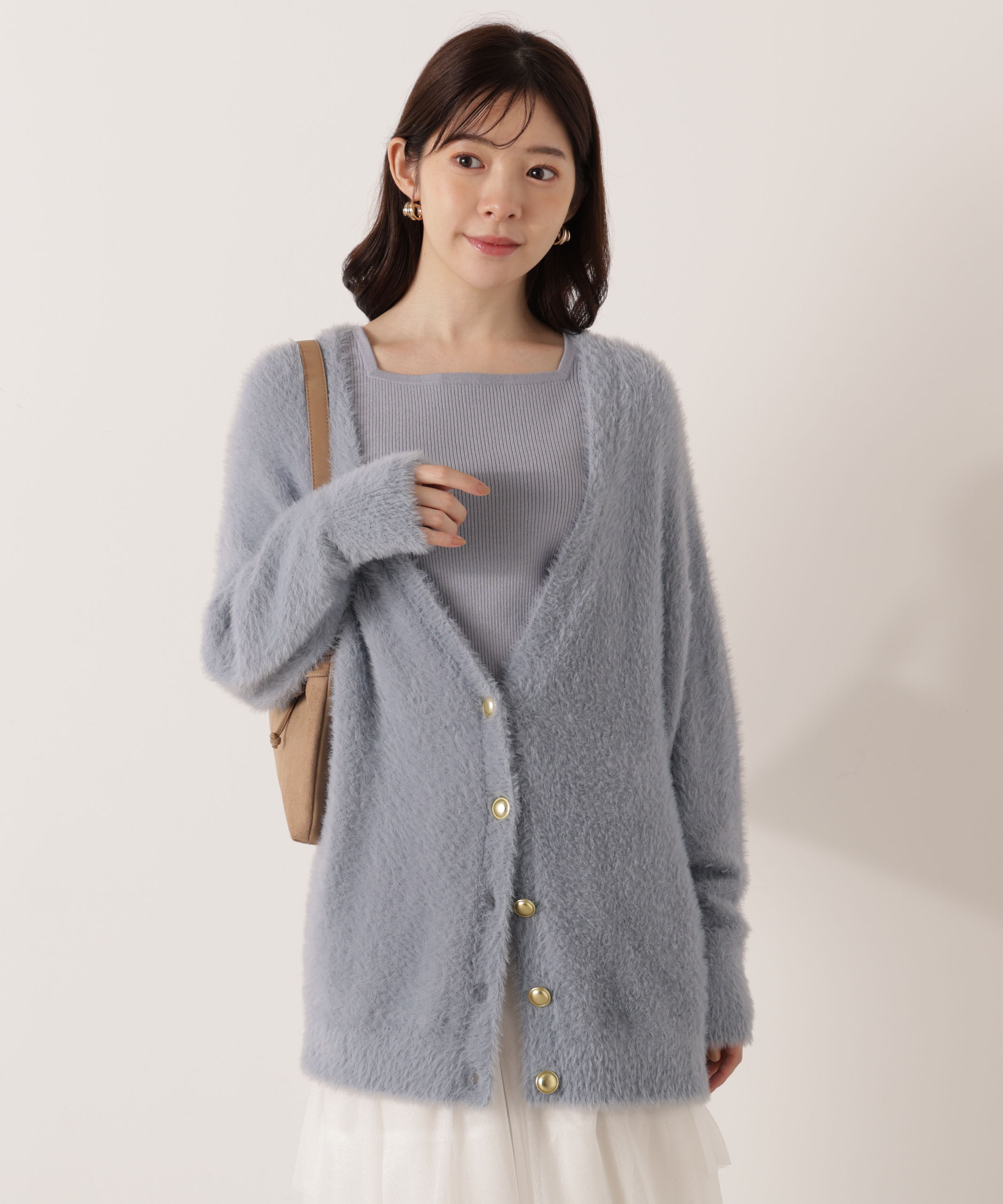 PROPORTION BODY DRESSING「シャギーカーデアンサンブル 25AW」|ニット・セーター|