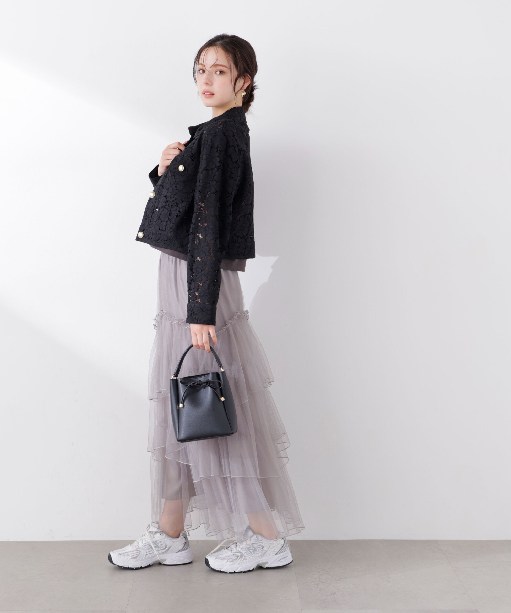 PROPORTION BODY DRESSING「ランダムティアードチュールスカート　26SS」|スカート|