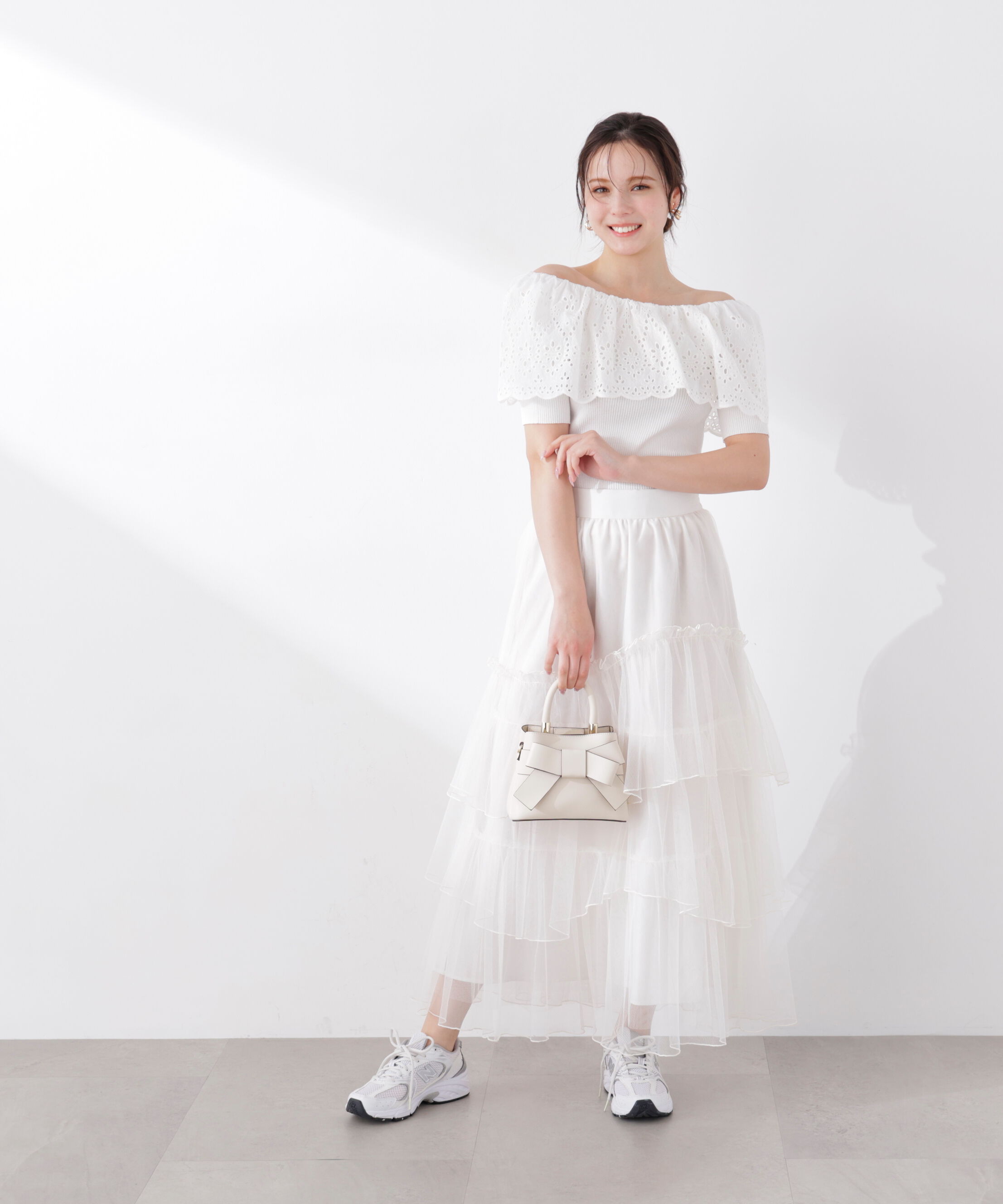 PROPORTION BODY DRESSING「ランダムティアードチュールスカート　26SS」|スカート|