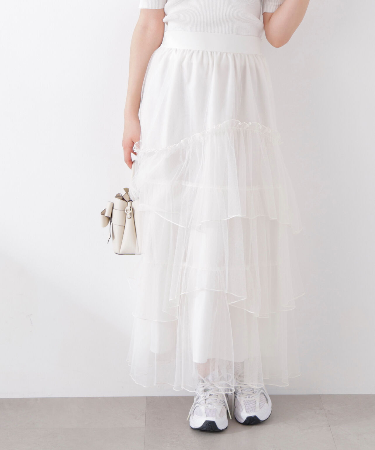 PROPORTION BODY DRESSING「ランダムティアードチュールスカート　26SS」|スカート|