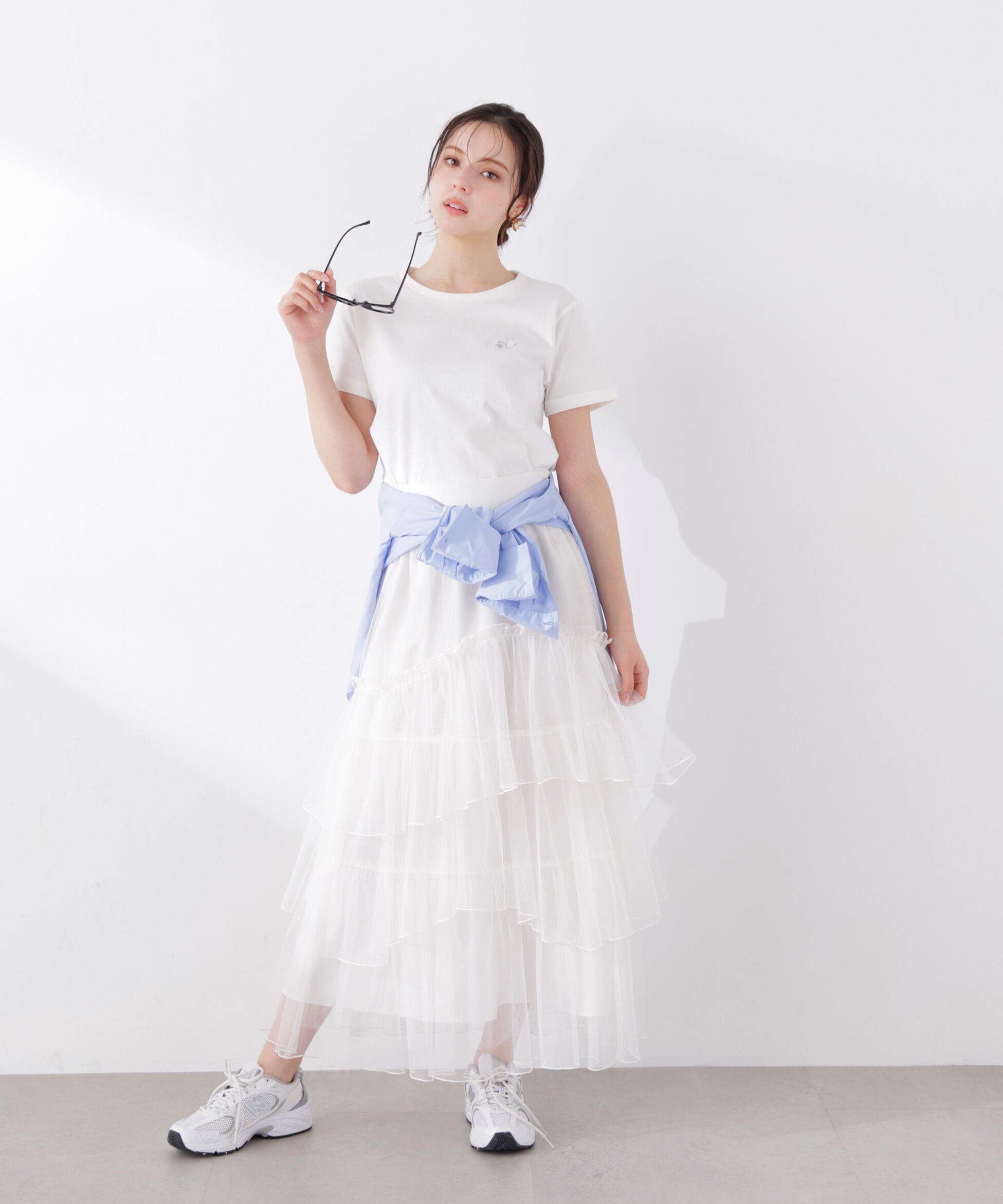 PROPORTION BODY DRESSING「ランダムティアードチュールスカート　26SS」|スカート|