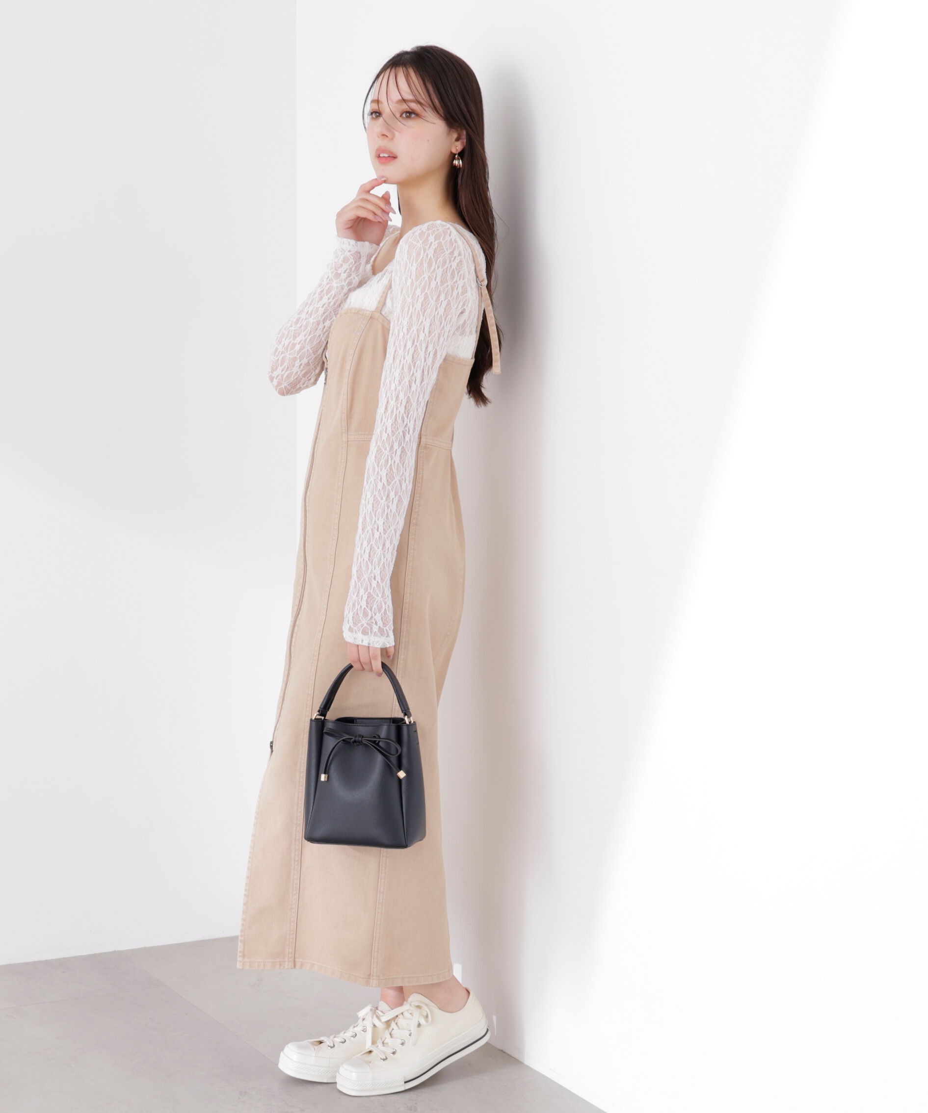PROPORTION BODY DRESSING「〈a/mie〉デニムジャンスカ　26SS」|ワンピース|