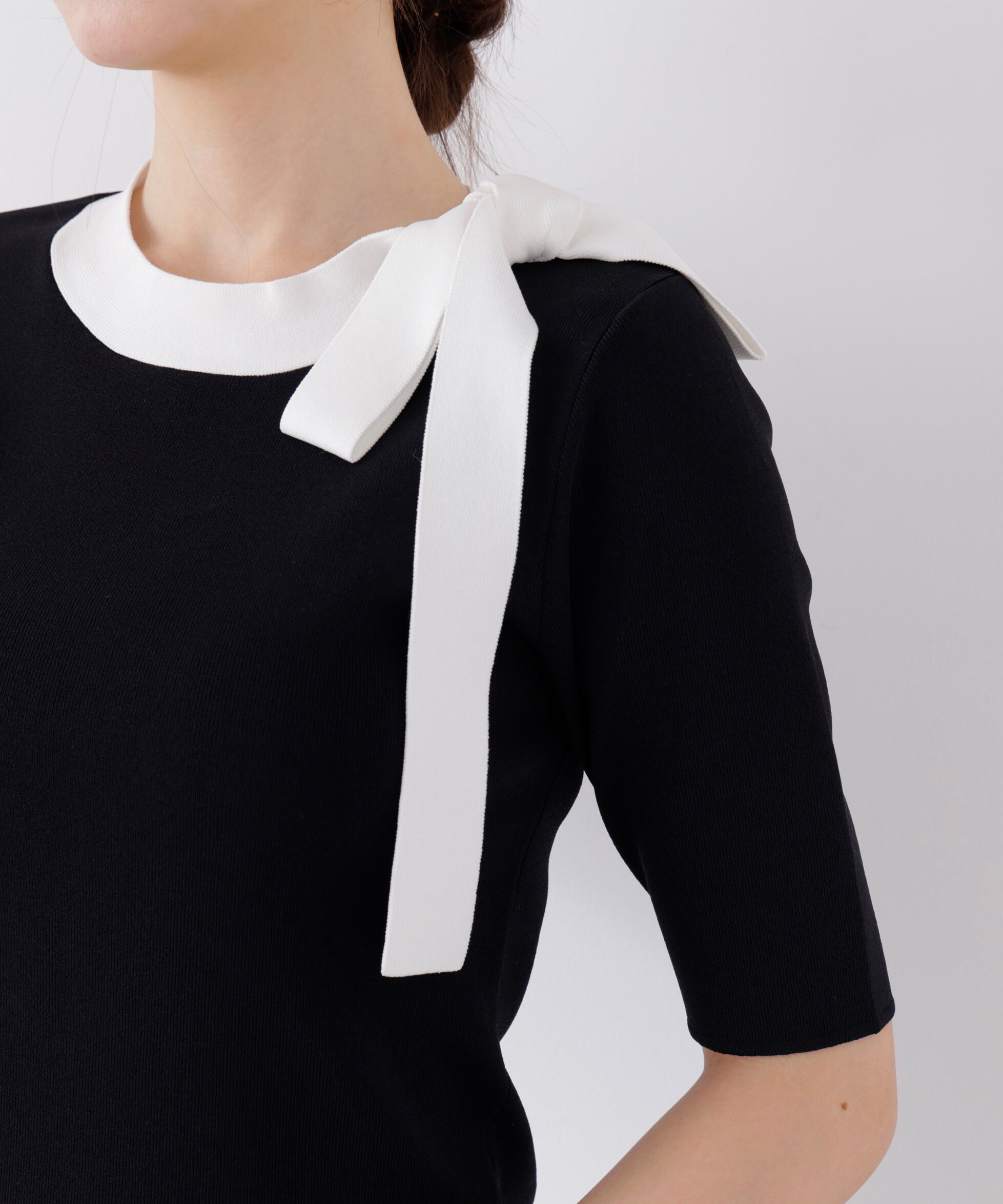 PROPORTION BODY DRESSING「＜UV＞サイドリボンニット　26SS」|ニット・セーター|