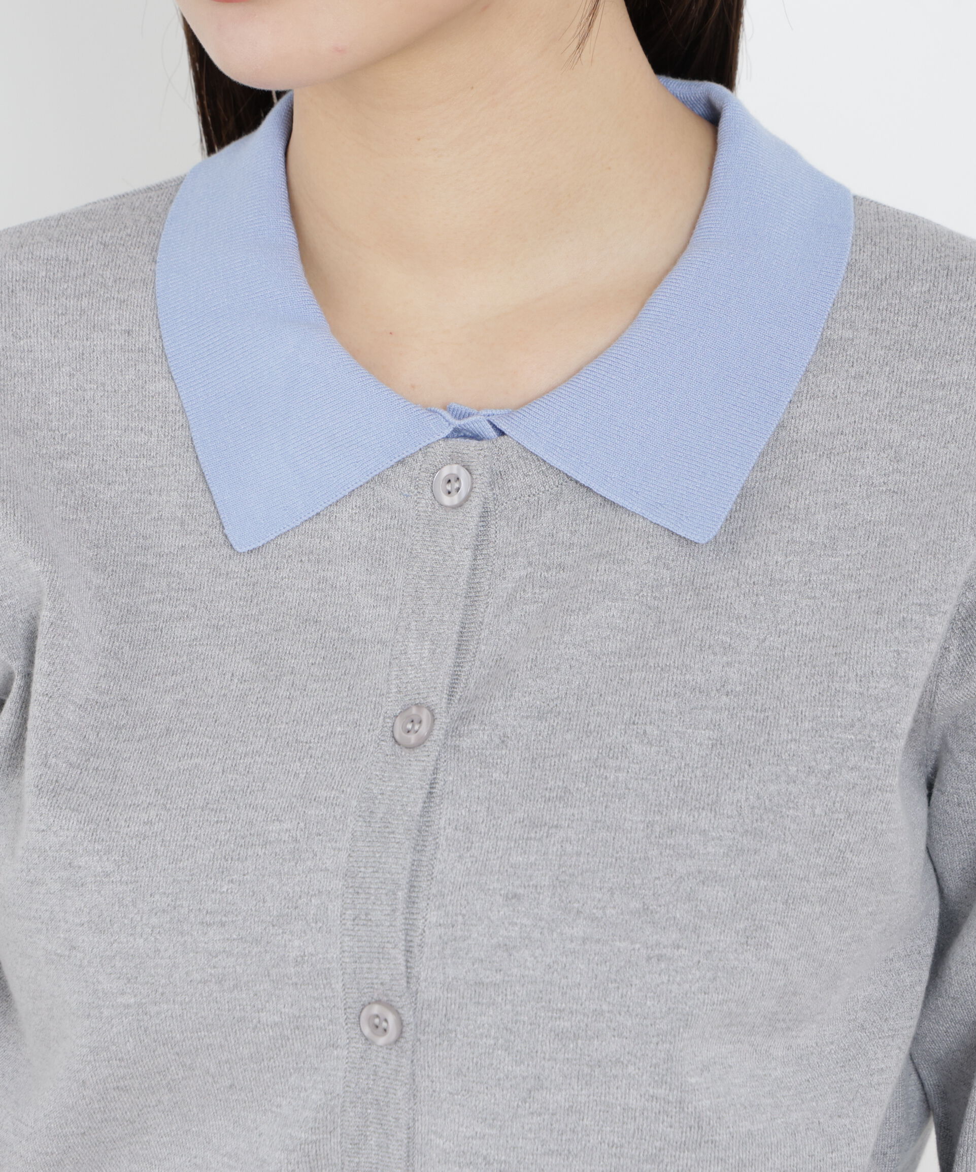 PROPORTION BODY DRESSING「〈a/mie〉レイヤード風カーディガン　26SS」|ニット・セーター|