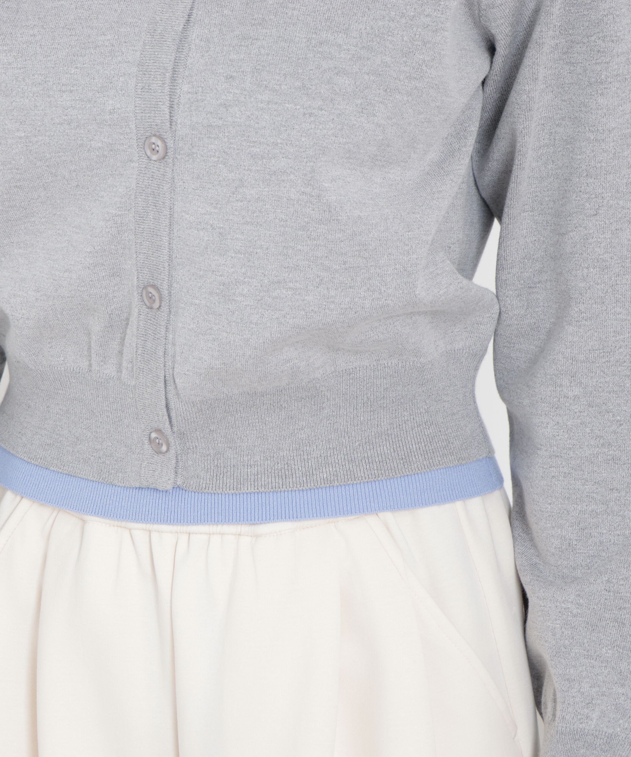 PROPORTION BODY DRESSING「〈a/mie〉レイヤード風カーディガン　26SS」|ニット・セーター|