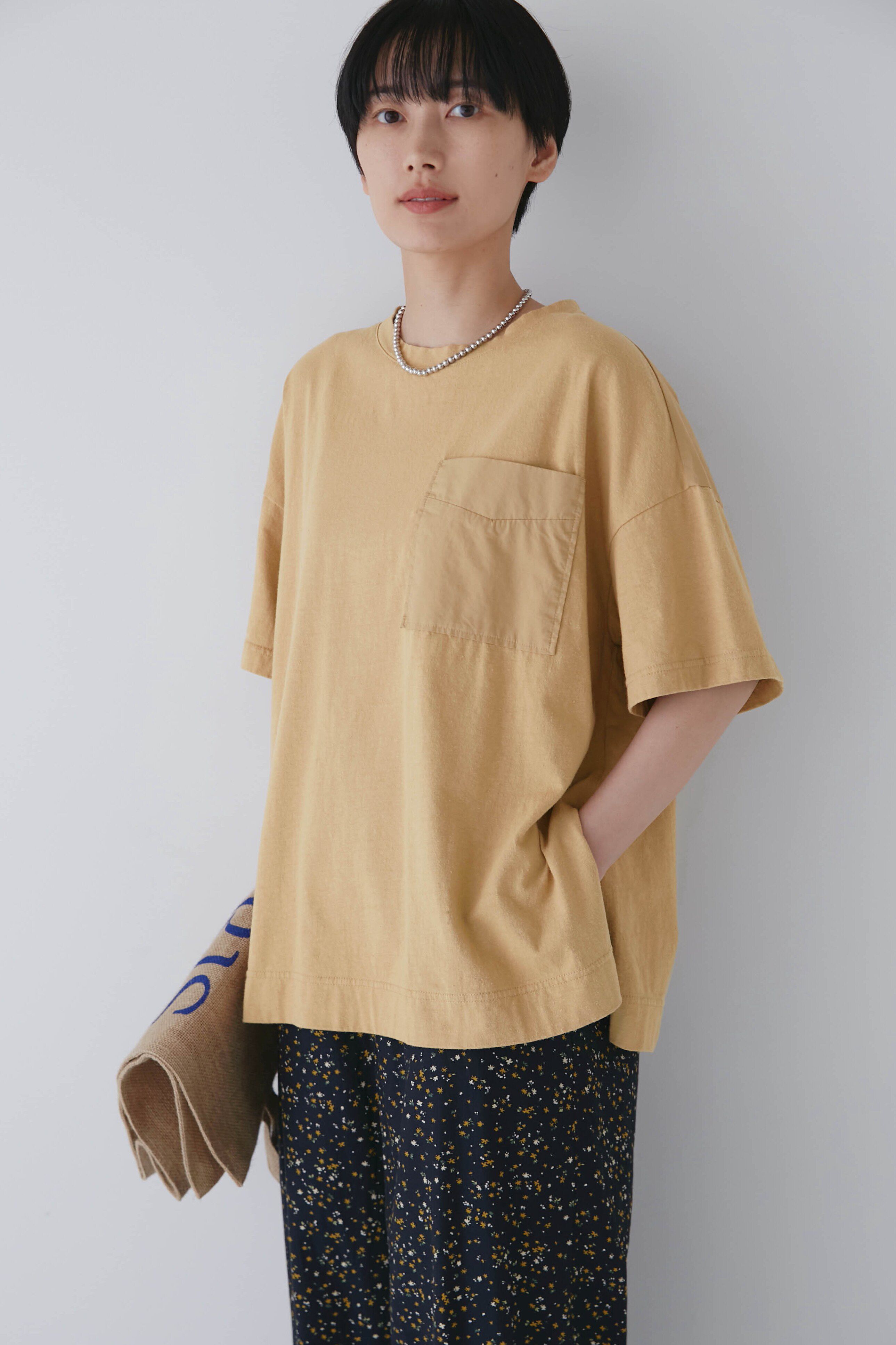  「◆２１／－天竺カットソー」|Tシャツ・カットソー|ベージュ