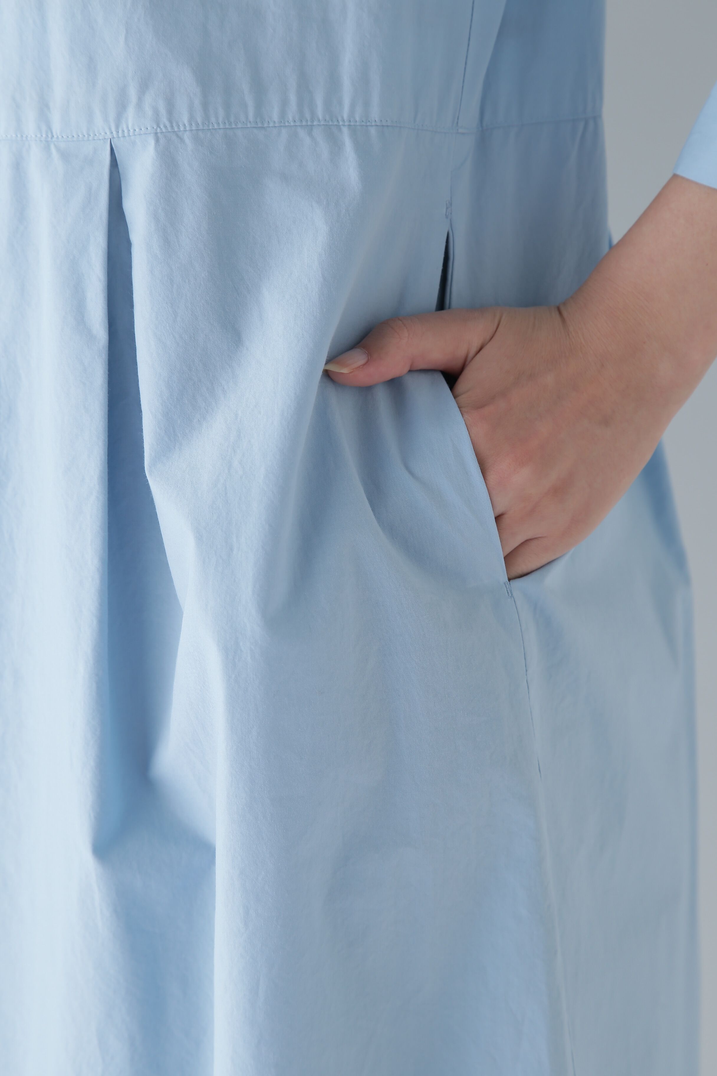  「◆製品染め刻み衿ワンピース」|ワンピース|