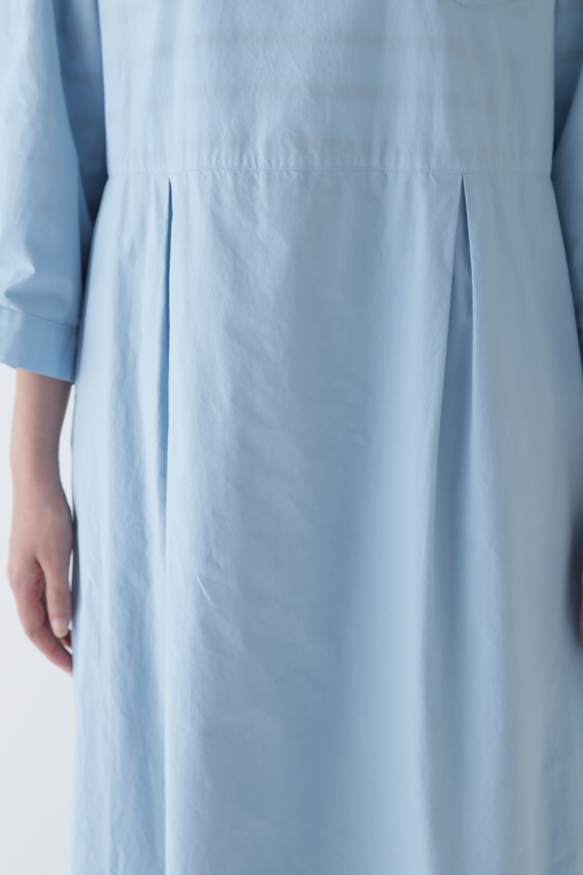  「◆製品染め刻み衿ワンピース」|ワンピース|