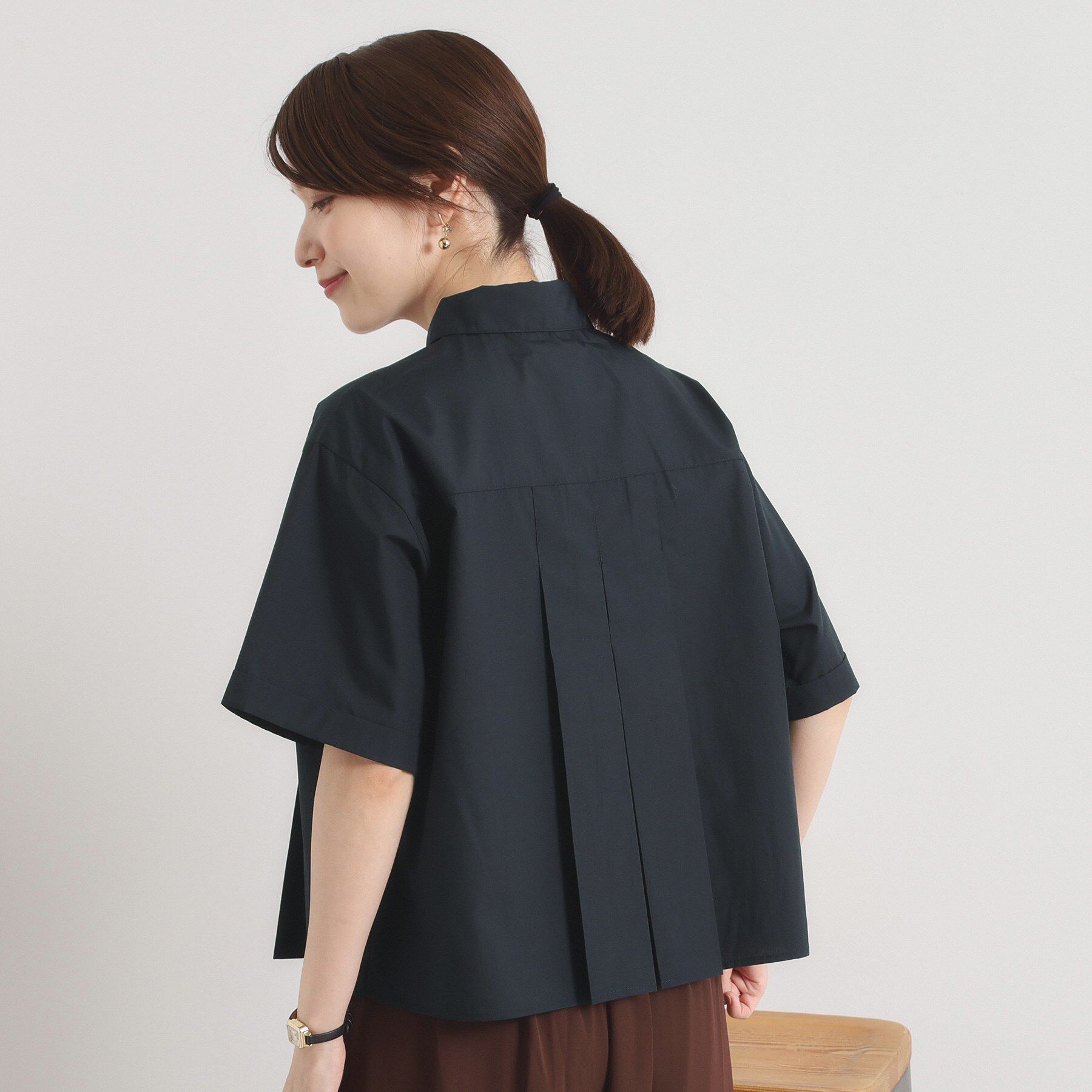 ITS&rsquo;DEMO「【洗濯機OK】プリーツブラウス」|シャツ・ブラウス|