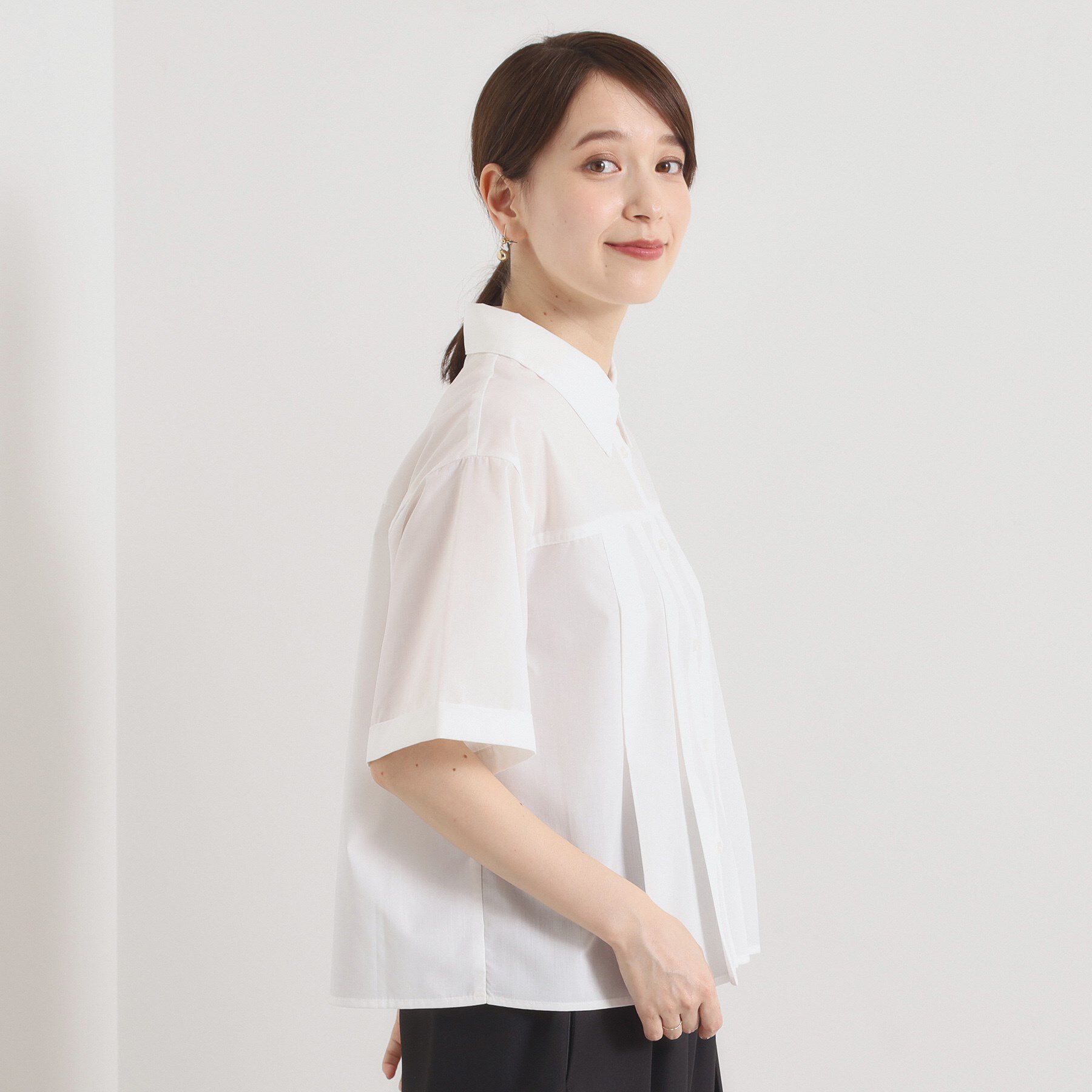 ITS&rsquo;DEMO「【洗濯機OK】プリーツブラウス」|シャツ・ブラウス|
