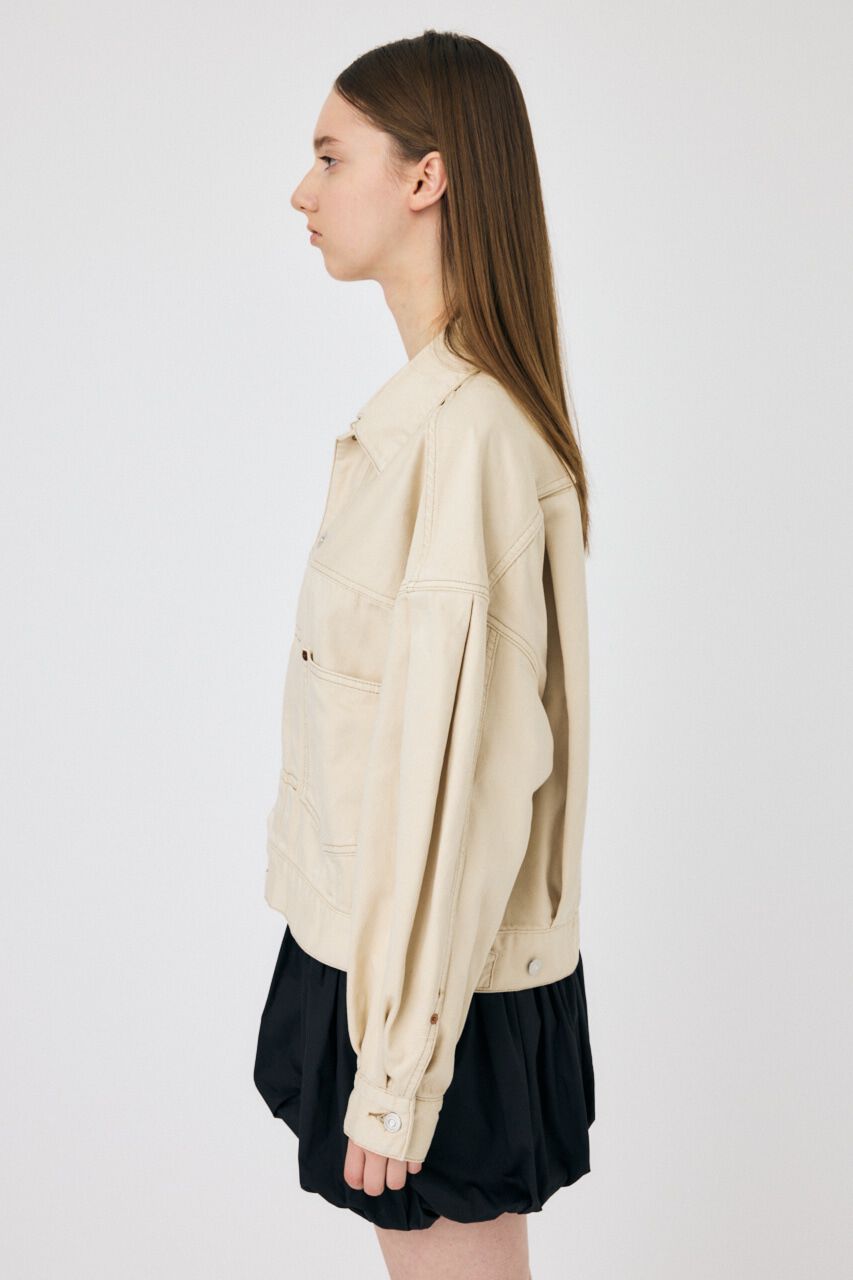 MOUSSY「TUCK SLEEVE デニムジャケット」|デニムジャケット|