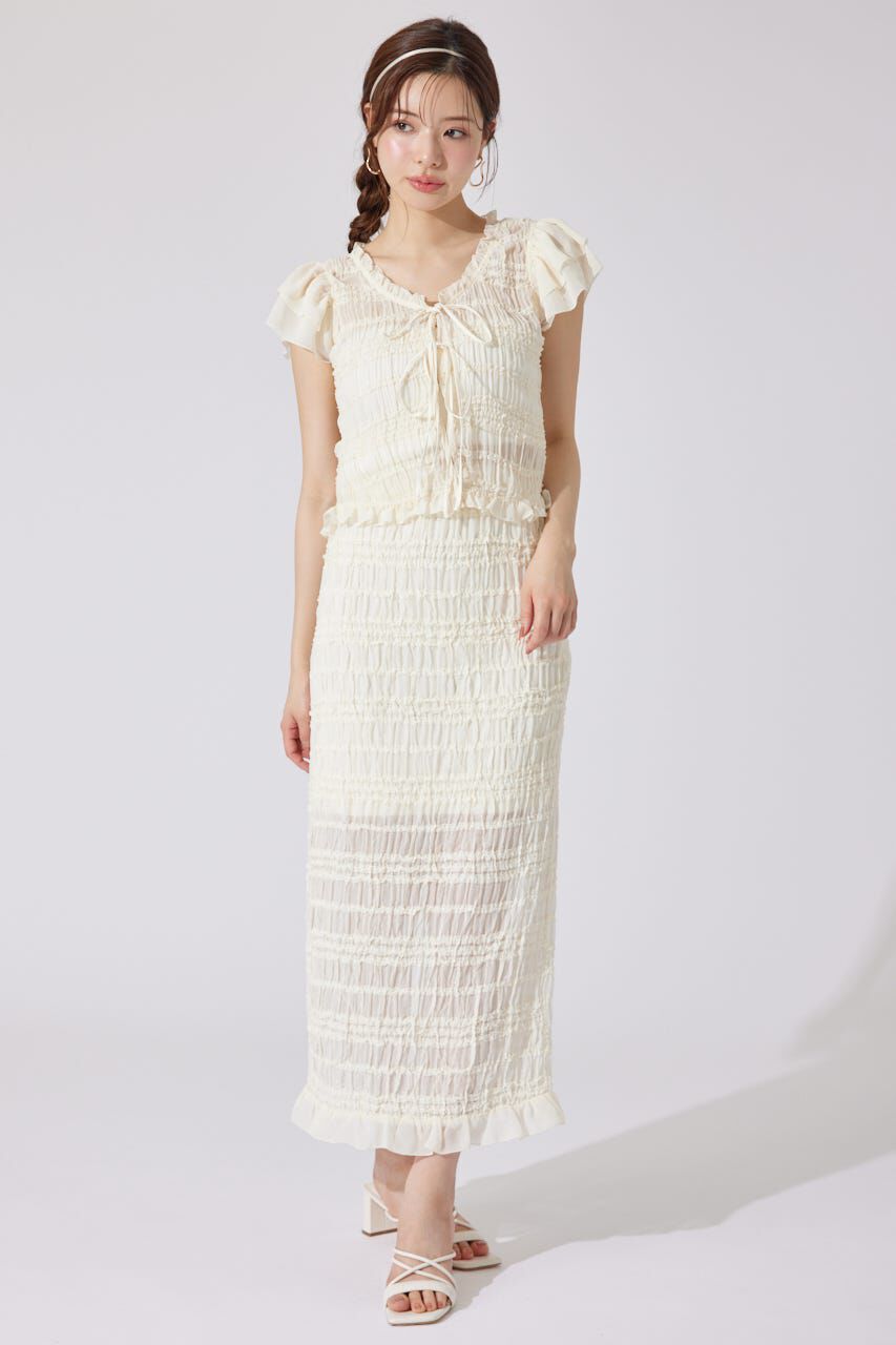 rienda「シャーリングカットトップス」|シャツ・ブラウス|