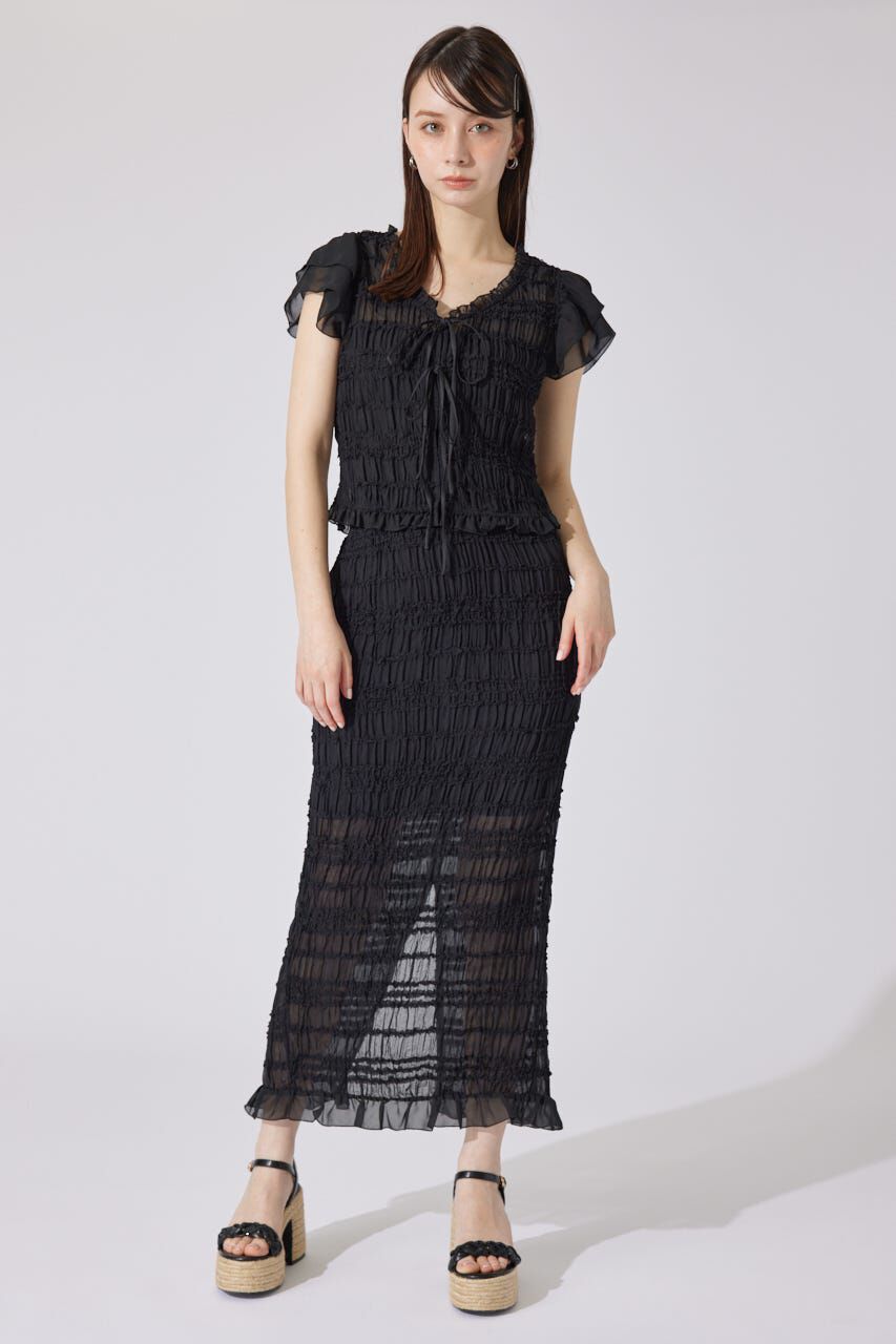 rienda「シャーリングカットトップス」|シャツ・ブラウス|