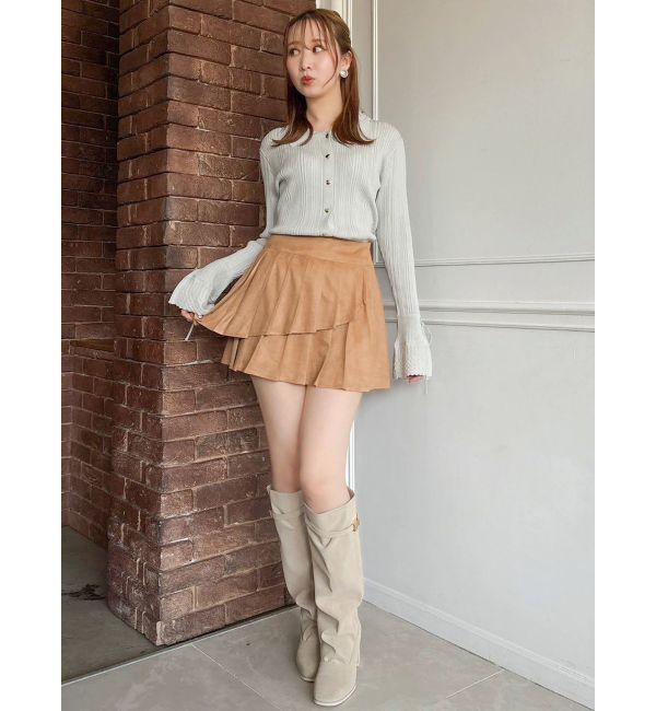 dazzlin「【セットアップ対応】ベルトダブルプリーツスカート」|スカート|