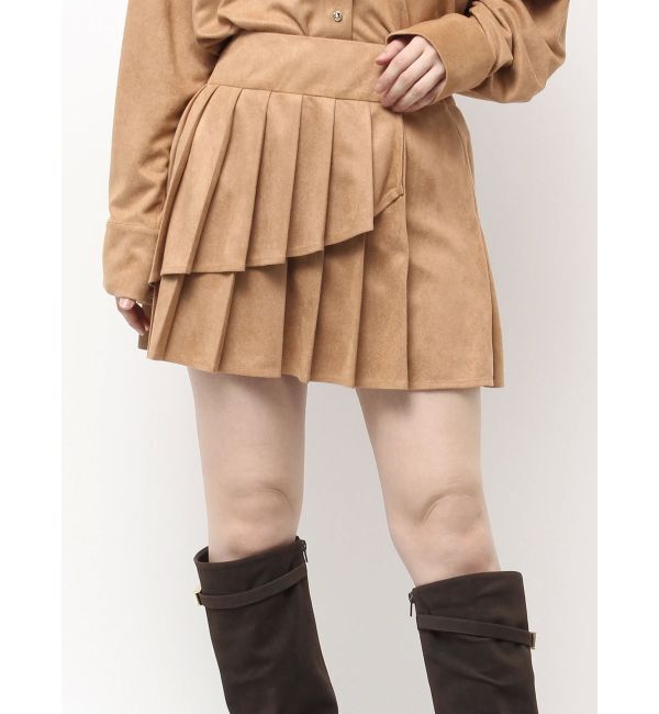 dazzlin「【セットアップ対応】ベルトダブルプリーツスカート」|スカート|