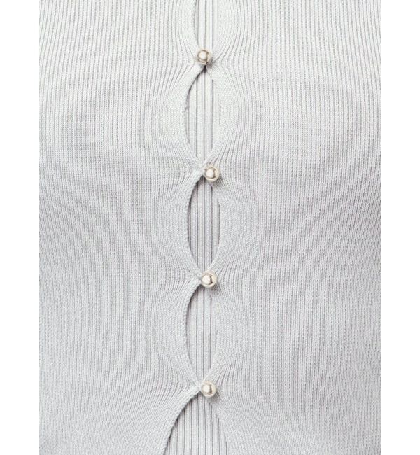 dazzlin「【追加生産分/20周年記念復刻！】カーデタイトトップス」|ニット・セーター|