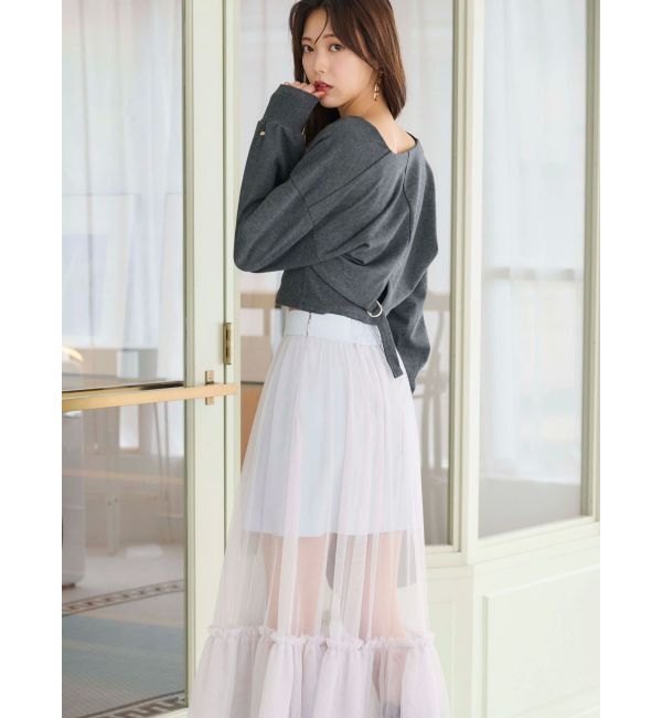 MERCURYDUO「チュールティアードスカート」|スカート|