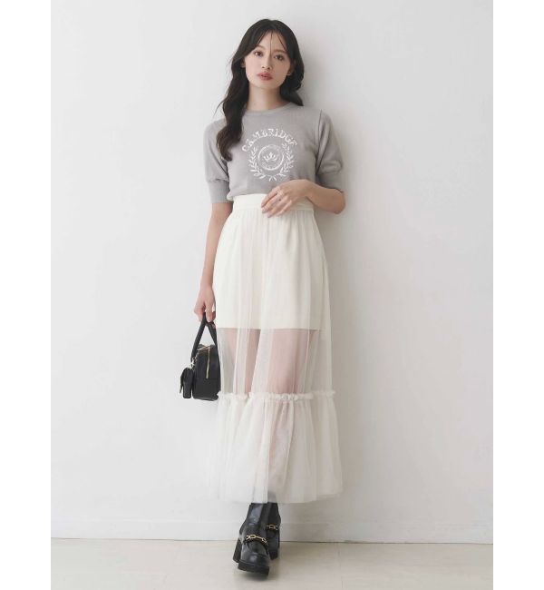 MERCURYDUO「チュールティアードスカート」|スカート|