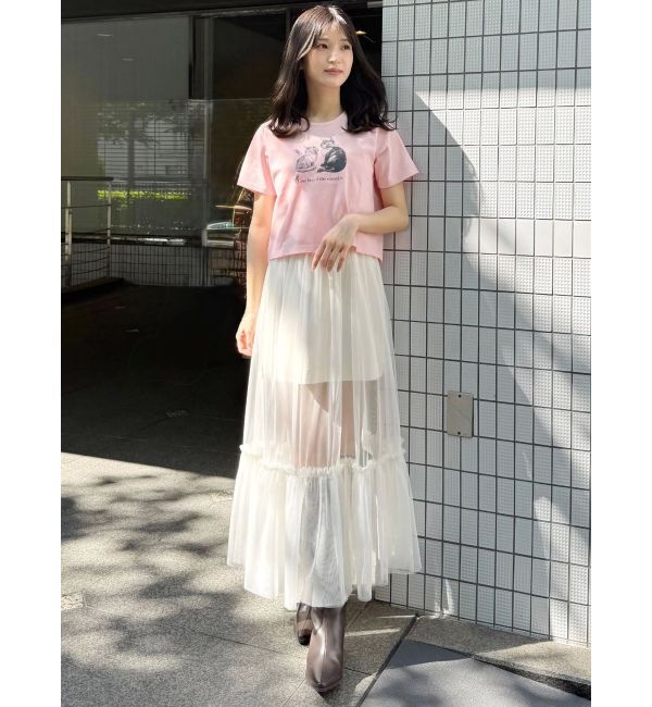 MERCURYDUO「チュールティアードスカート」|スカート|