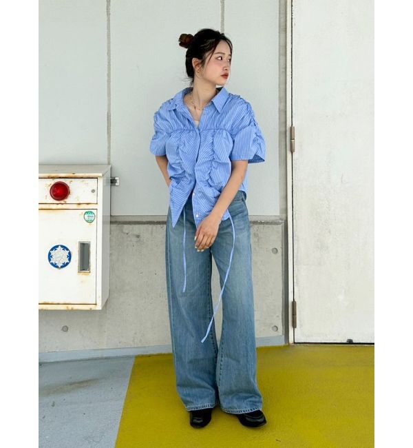 Ungrid「ライトオンスストレートデニム」|デニム|