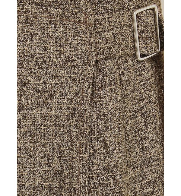LAGUNAMOON「【新色追加】ツイードウエストアシメナローフレアスカート」|スカート|