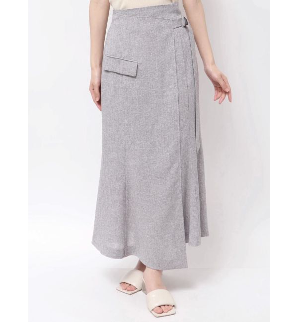 LAGUNAMOON「【新色追加】ツイードウエストアシメナローフレアスカート」|スカート|
