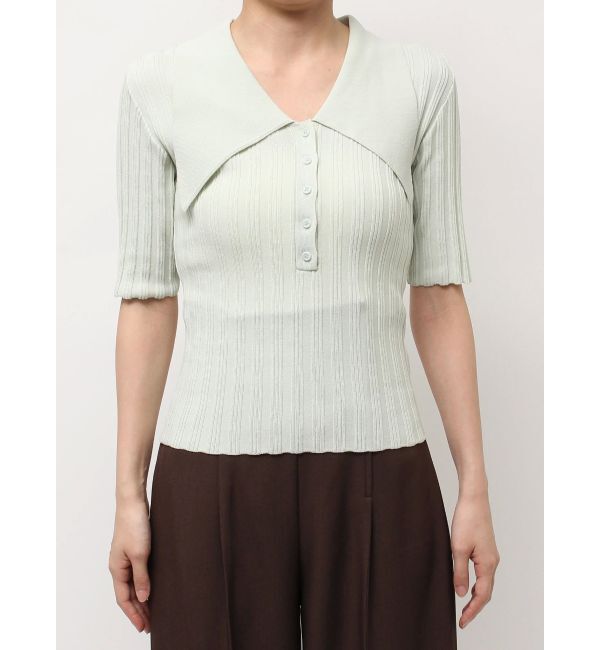 LAGUNAMOON「【機能性アイテム】ウォッシャブルビックカラーニットプルオーバー」|ニット・セーター|