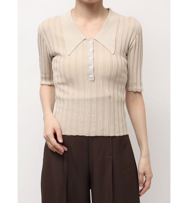 LAGUNAMOON「【機能性アイテム】ウォッシャブルビックカラーニットプルオーバー」|ニット・セーター|