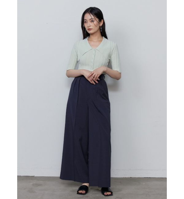 LAGUNAMOON「【機能性アイテム】ウォッシャブルビックカラーニットプルオーバー」|ニット・セーター|