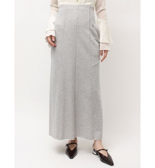 LAGUNAMOON「ラメスウェットナロースカート」|スカート|