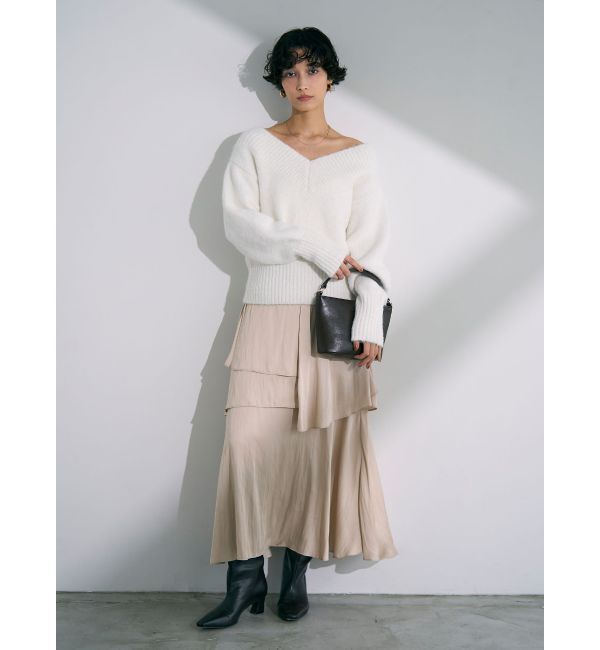 LAGUNAMOON「ヘムスリットティアードスカート」|スカート|