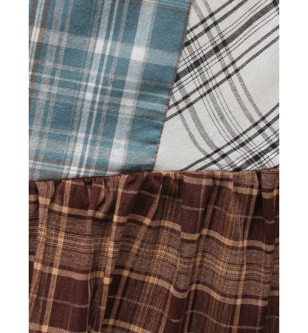 EVRIS「チェックドッキングロングスカート」|スカート|