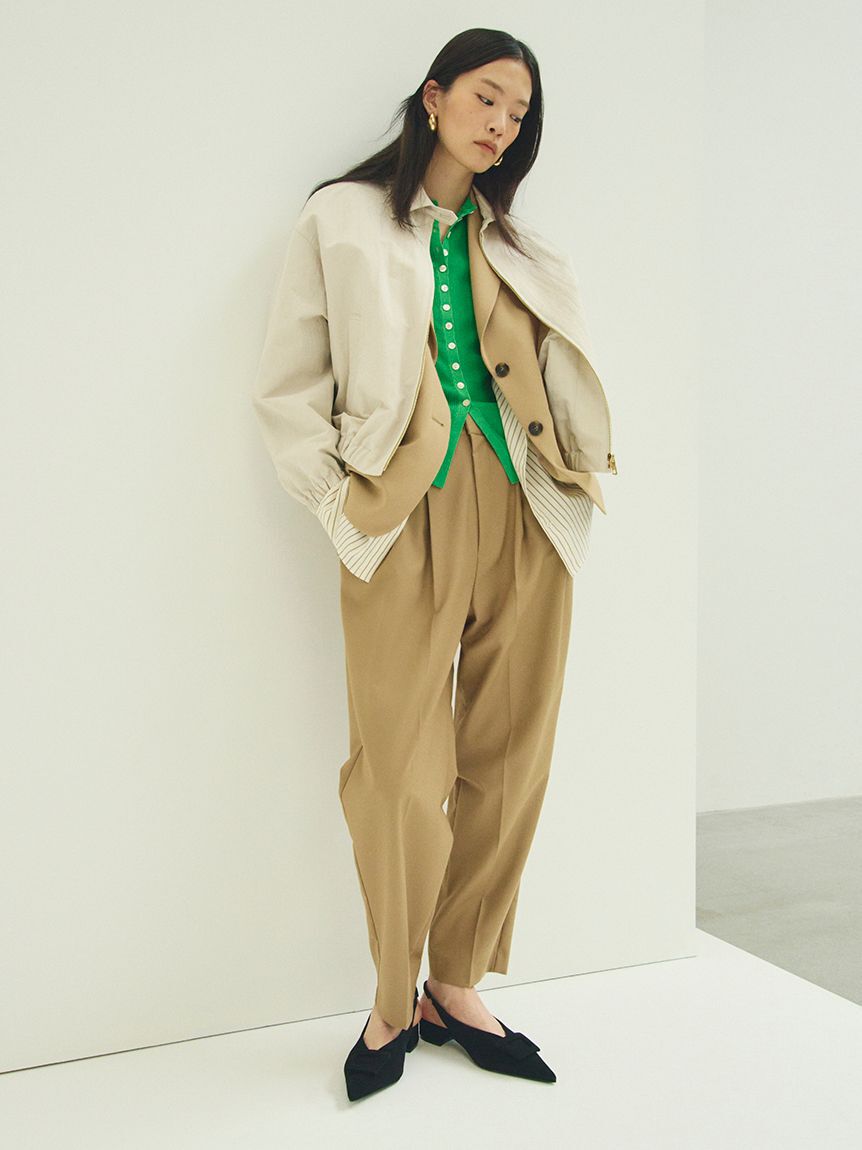 Mila Owen「バックル付きラムレザースリングパンプス」|パンプス|