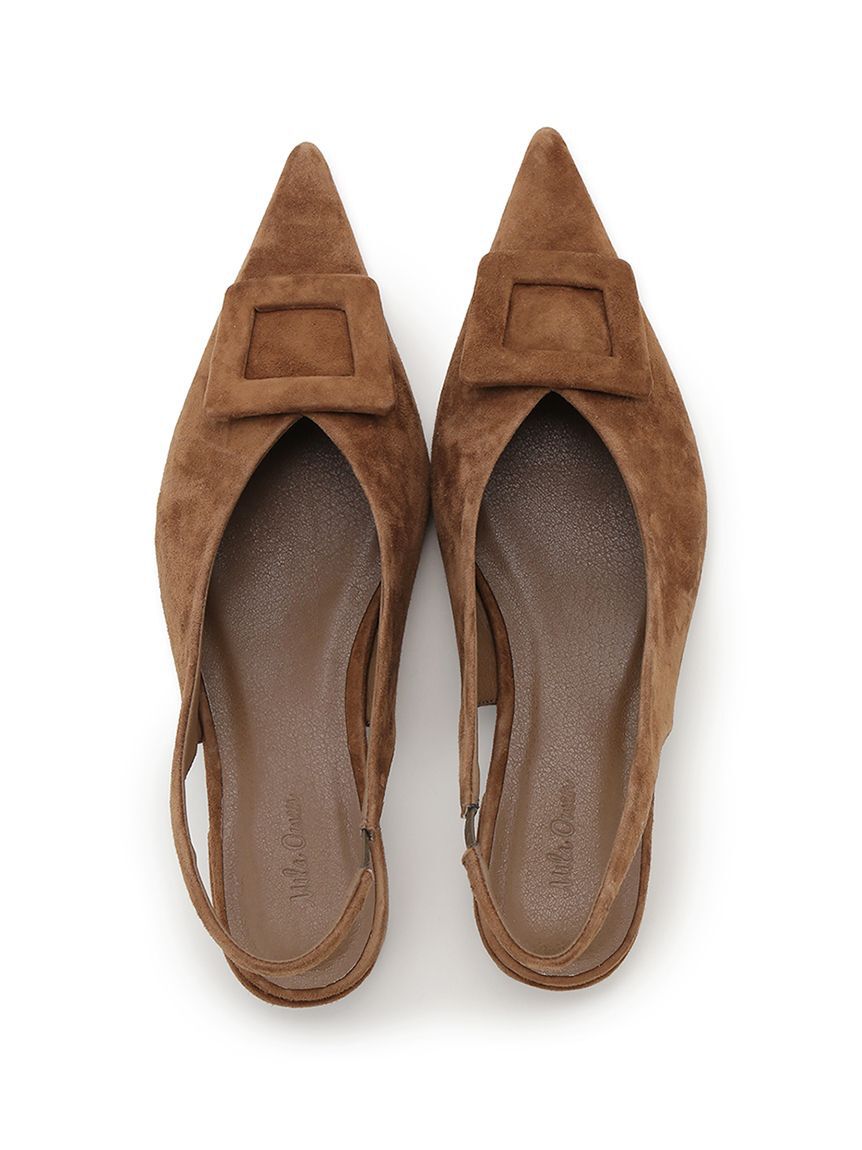 Mila Owen「バックル付きラムレザースリングパンプス」|パンプス|